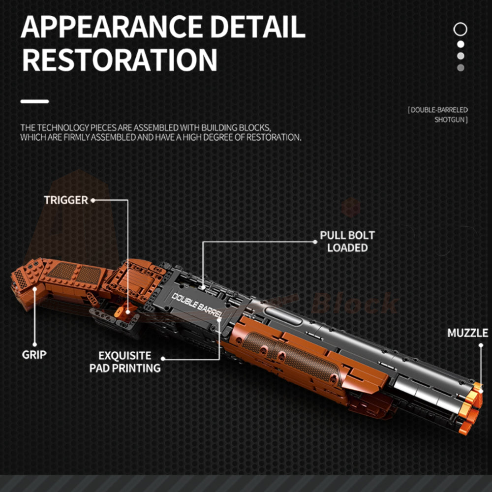 Reobrix 77028 The Double-Barreled Shotgun