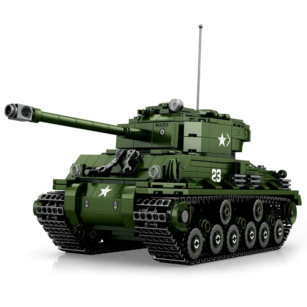 Reobrix ZZ77030 The M4A3E8 Sherman Tank