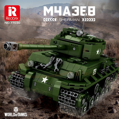 Reobrix 77030 The M4A3E8 Sherman Tank