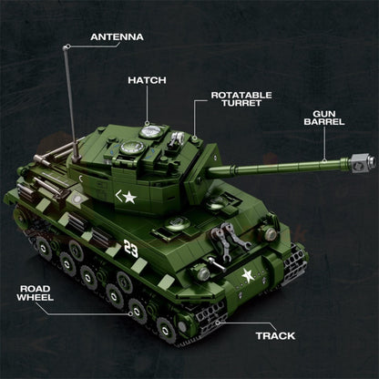 Reobrix 77030 The M4A3E8 Sherman Tank