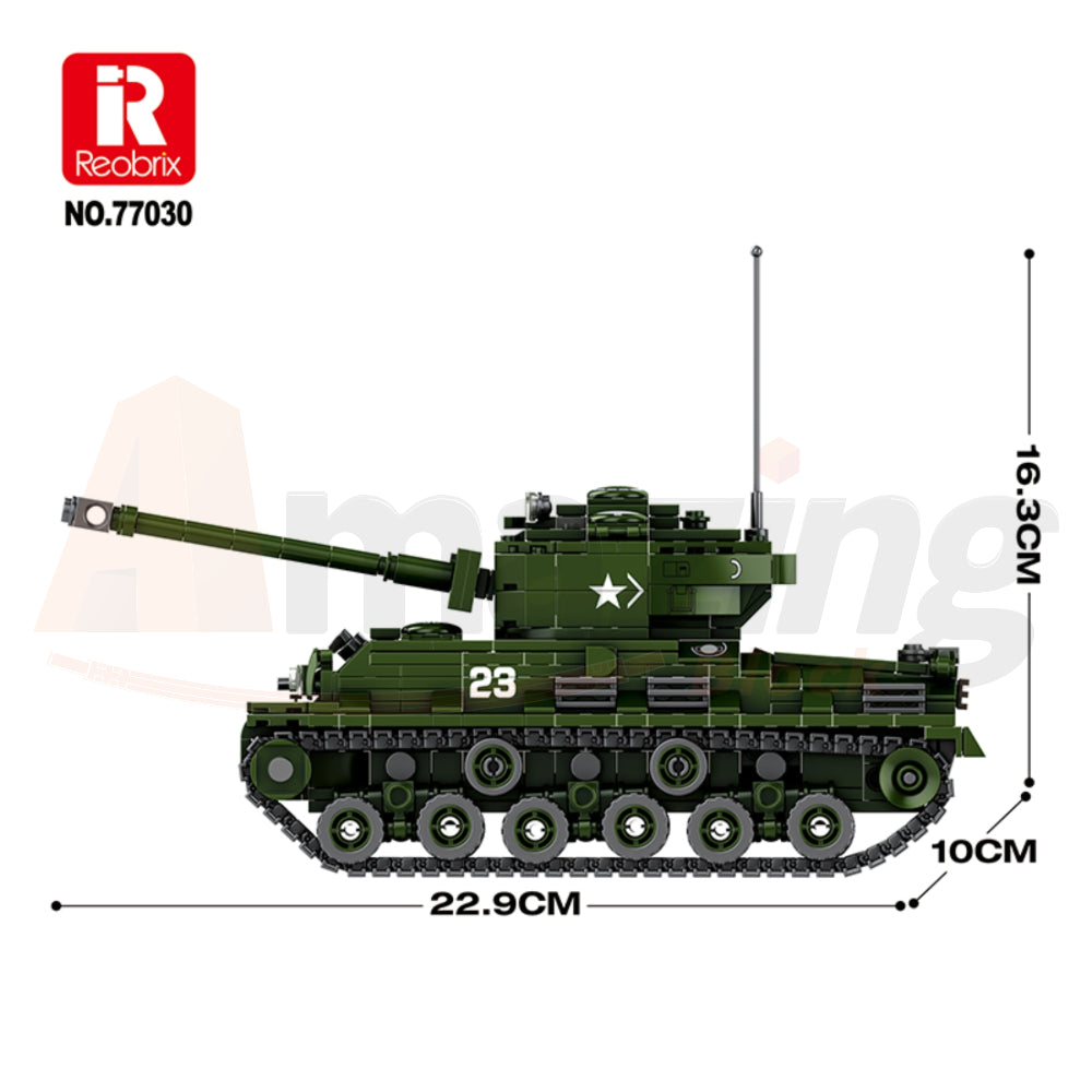 Reobrix 77030 The M4A3E8 Sherman Tank
