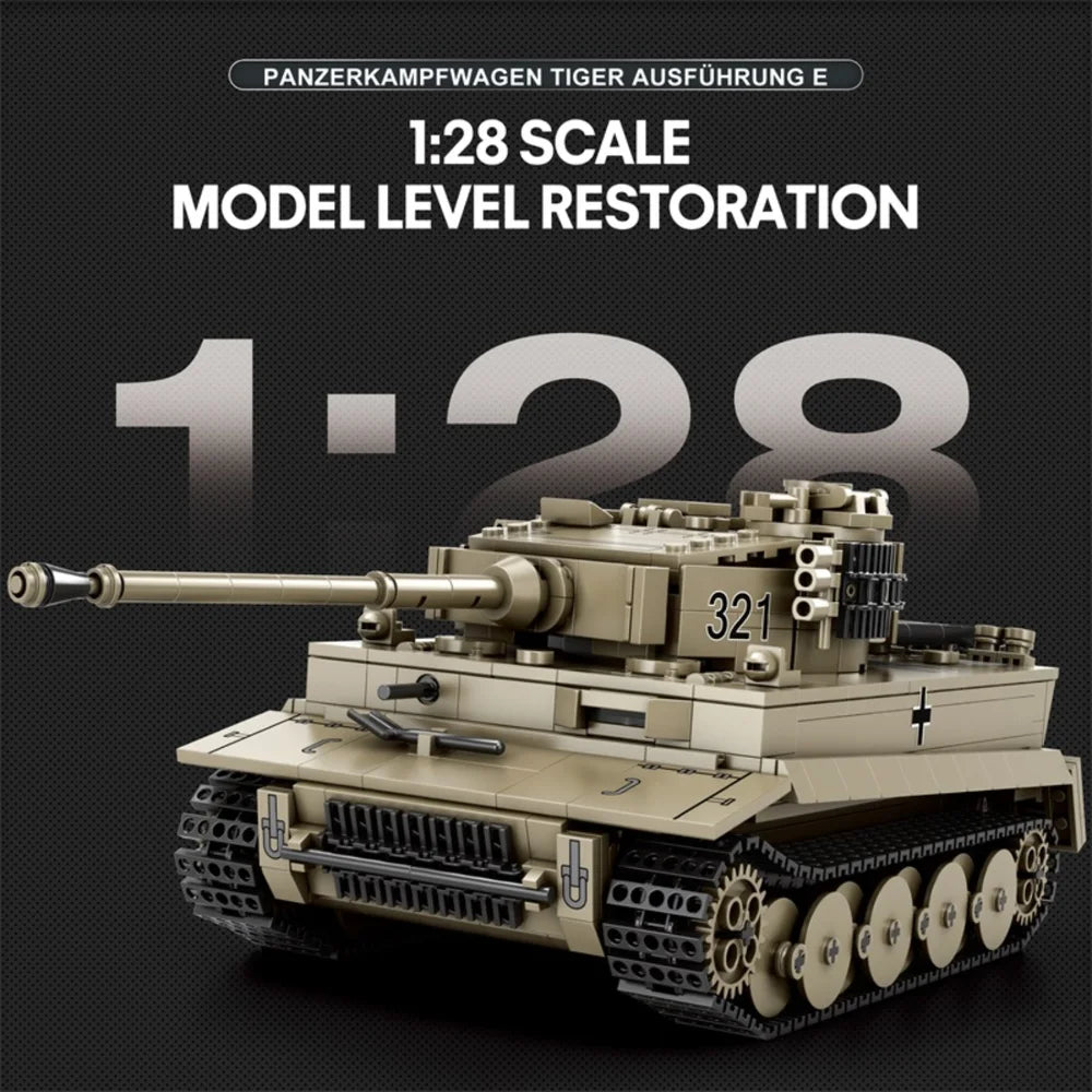 Reobrix ZZ77031 The Tiger I Tank