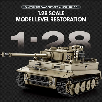 Reobrix ZZ77031 The Tiger I Tank
