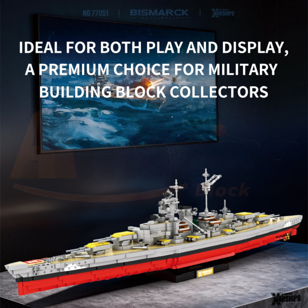 Reobrix 77051 The 1:300 Scale Bismarck Battleship