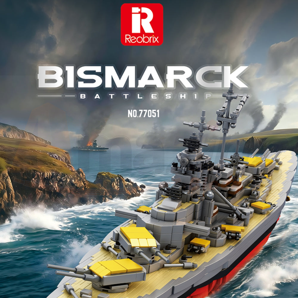 Reobrix 77051 The 1:300 Scale Bismarck Battleship
