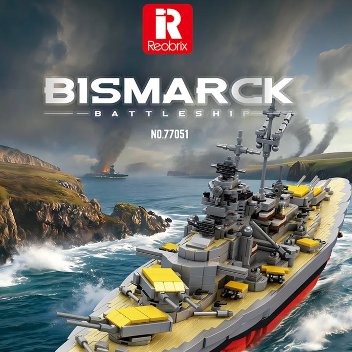 Reobrix ZZ77051 The 1:300 Scale Bismarck Battleship