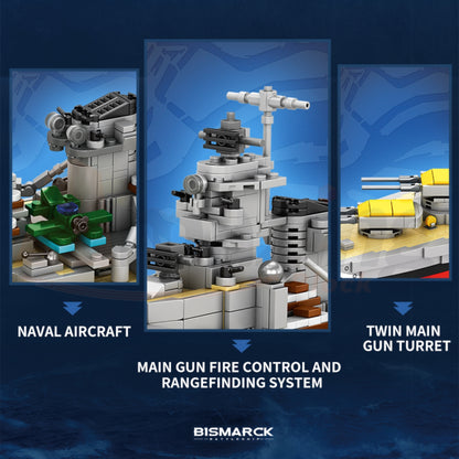 Reobrix 77051 The 1:300 Scale Bismarck Battleship