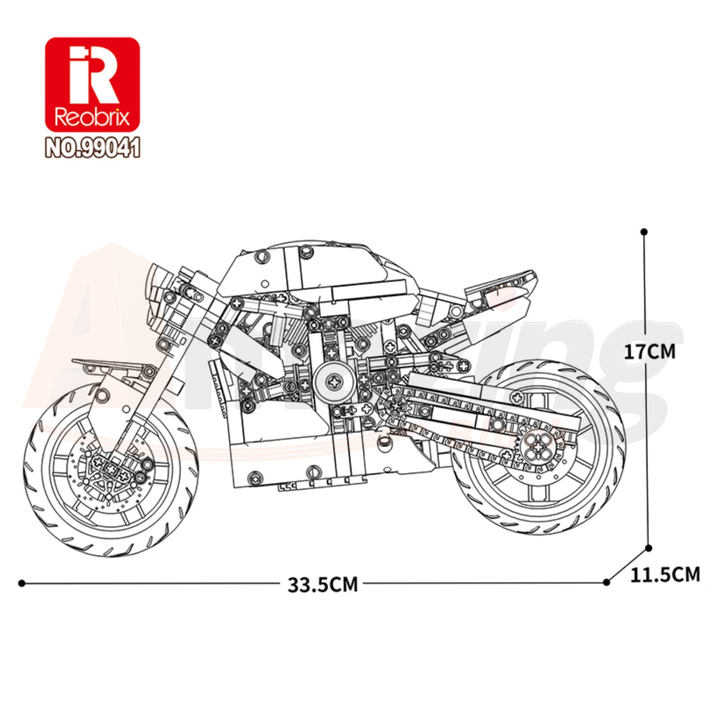 Reobrix 99041 The Retro Cafe Racer
