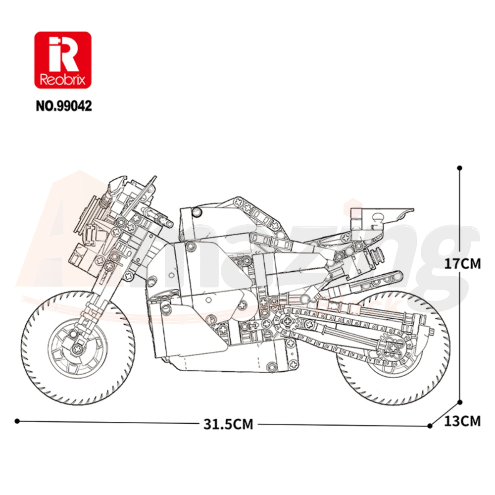 Reobrix 99042 The Wide-Body Muscle Cruiser with Fat Tires