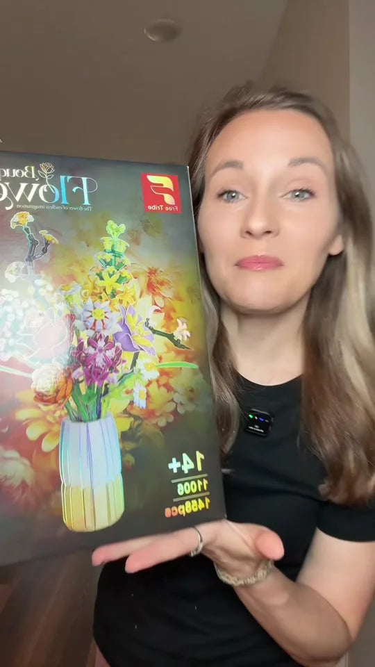 This flower bouquet puzzle is so beautiful and vibrant!