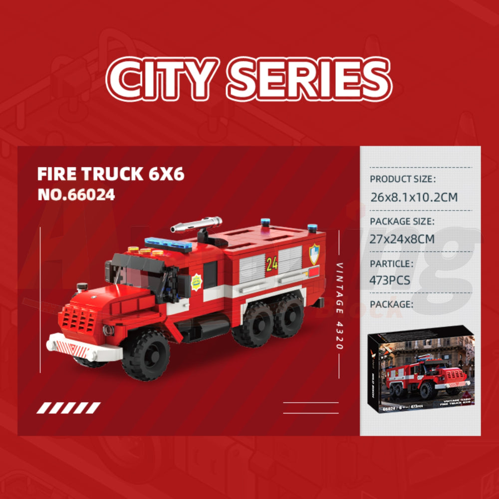 Xbert 66024 The Vintage 4320 Fire Truck 6X6