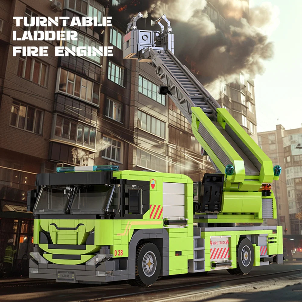 Xbert ZY66038 The Turntable Ladder Fire Engine