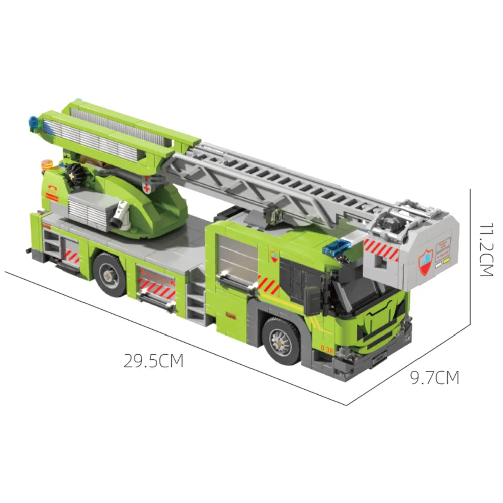 Xbert ZY66038 The Turntable Ladder Fire Engine