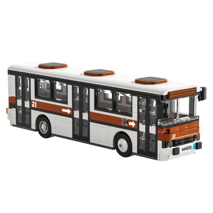 Xbert ZY66021 The 1976 Vintage City Bus building block set