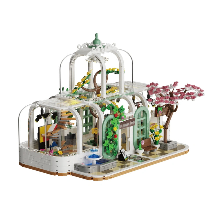 Xbert ZY66105 The Botanical Garden with Van Gogh Art Exhibition building block set