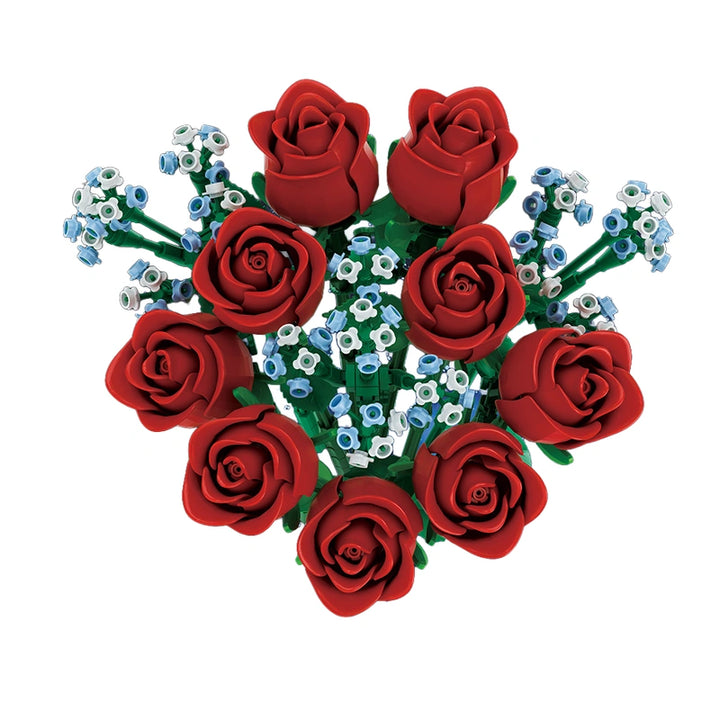 FreeTribe ZYBL-11003 The Rose Bouquet building block set