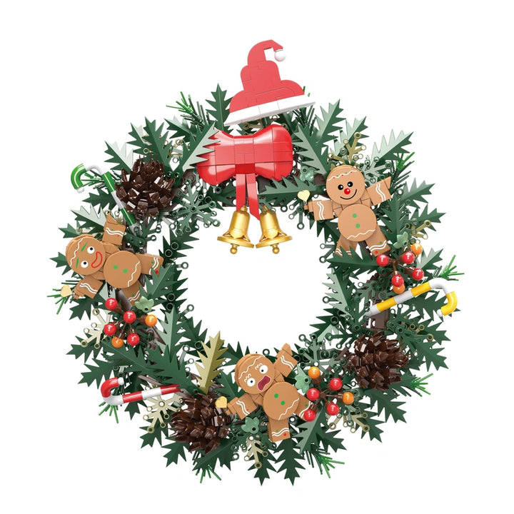 FreeTribe ZYBL-11029 The Christmas Gingerbread Wreath building block set