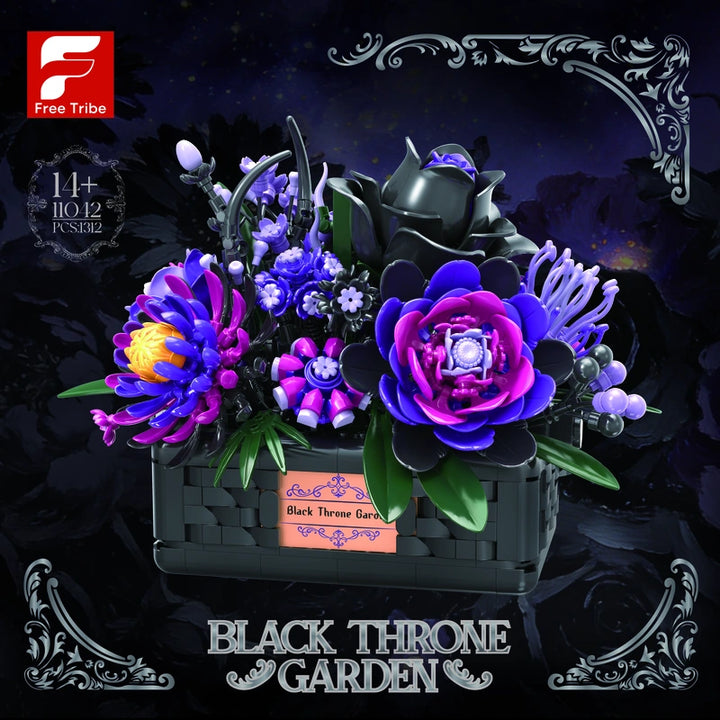FreeTribe ZYBL-11042 The Twilight Throne: Phantom Flower Basket building block set – image 2