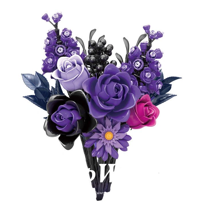 FreeTribe ZYBL-KK20008 The Purple Rose Whisper building block set