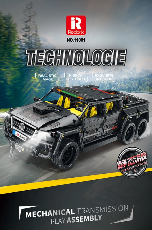 Reobrix ZZ11001-D The 1:10 Scale Mercedes-Benz G700 (Motorized Model) building block set – image 2