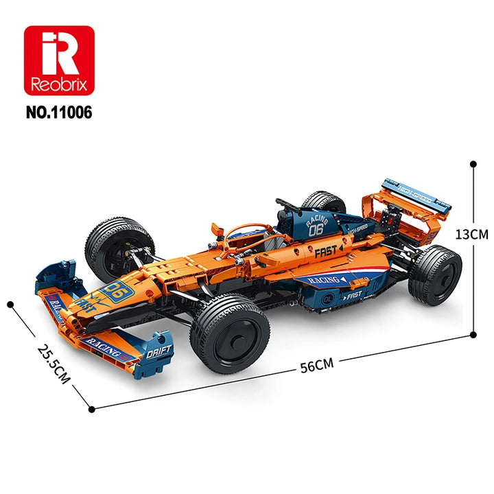 Reobrix ZZ11006-D The 1:8 Scale McLaren F1 Car (Motorized Model) building block set – image 2