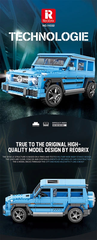 Reobrix ZZ11032 The Mercedes-Benz G-Class (Static Model) building block set