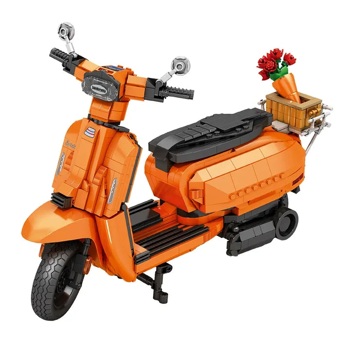 Reobrix ZZ11036 The Retro Scooter Orange building block set