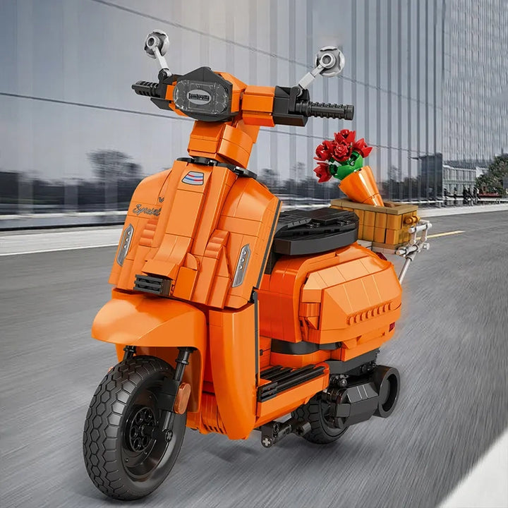 Reobrix ZZ11036 The Retro Scooter Orange building block set – image 2