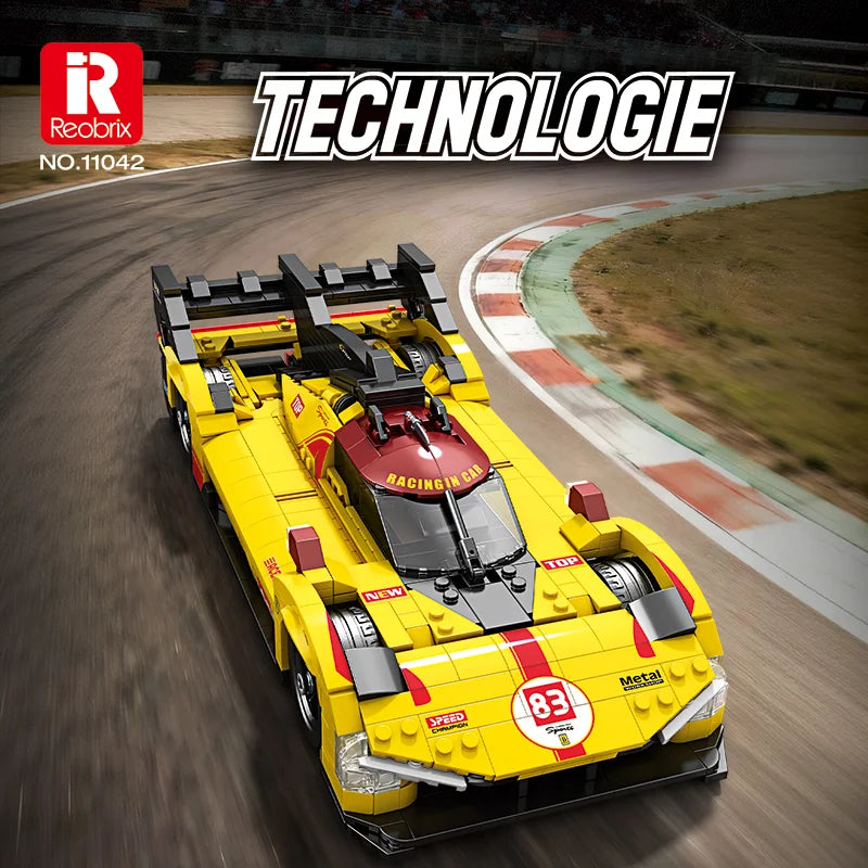Reobrix 11042 499P F1 Race Car - Yellow