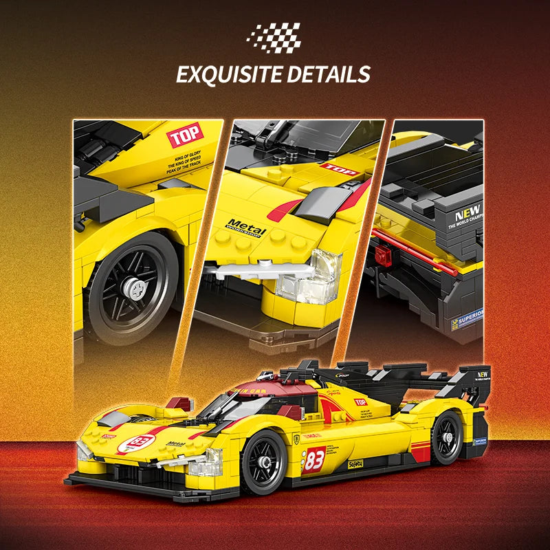 Reobrix 11042 499P F1 Race Car - Yellow