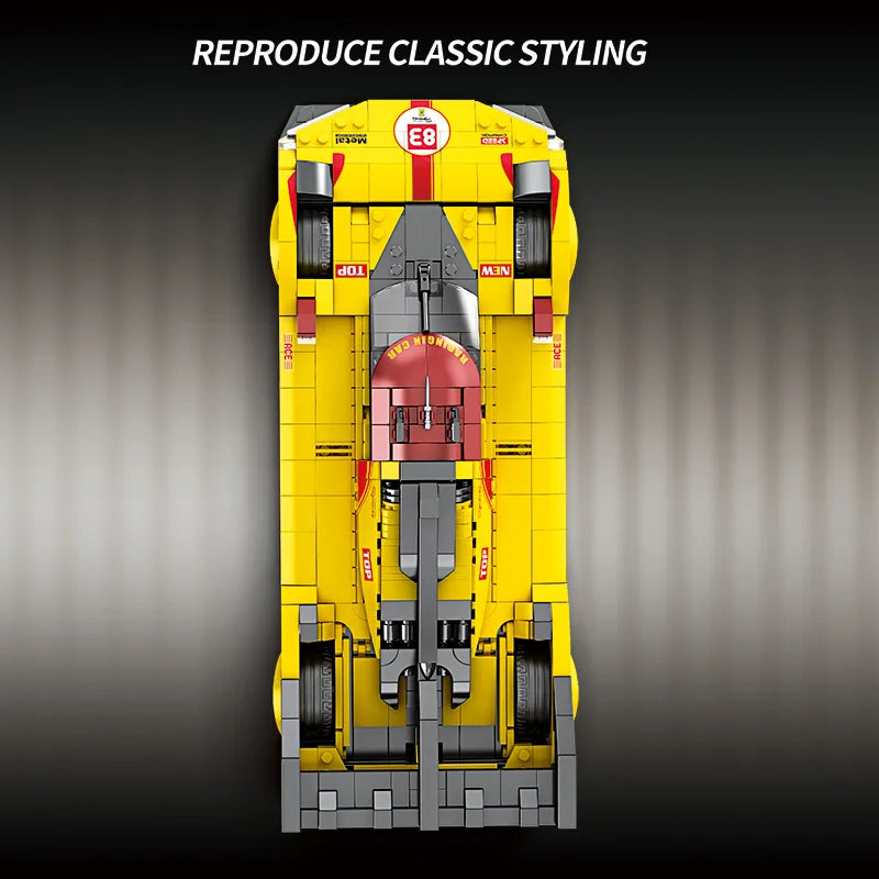 Reobrix 11042 499P F1 Race Car - Yellow
