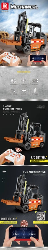 Reobrix ZZ22002 The Mechanical Forklift Truck building block set – image 2