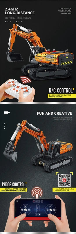 Reobrix ZZ22003 The RC Excavator building block set – image 2