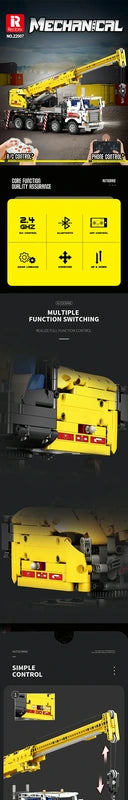 Reobrix ZZ22007 The Mechanical Mobile Crane building block set – image 2