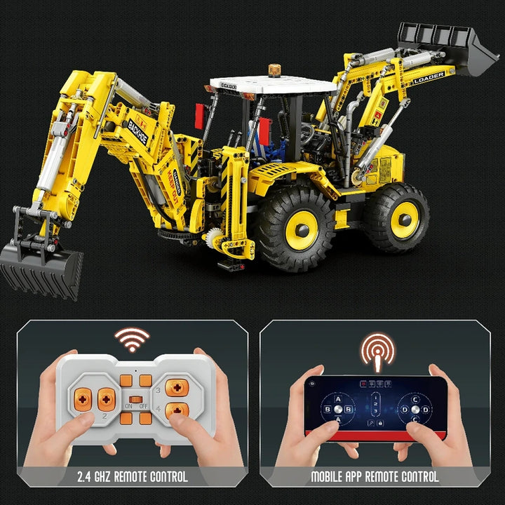 Reobrix ZZ22018 The Six-Function Backhoe Loader building block set – image 2