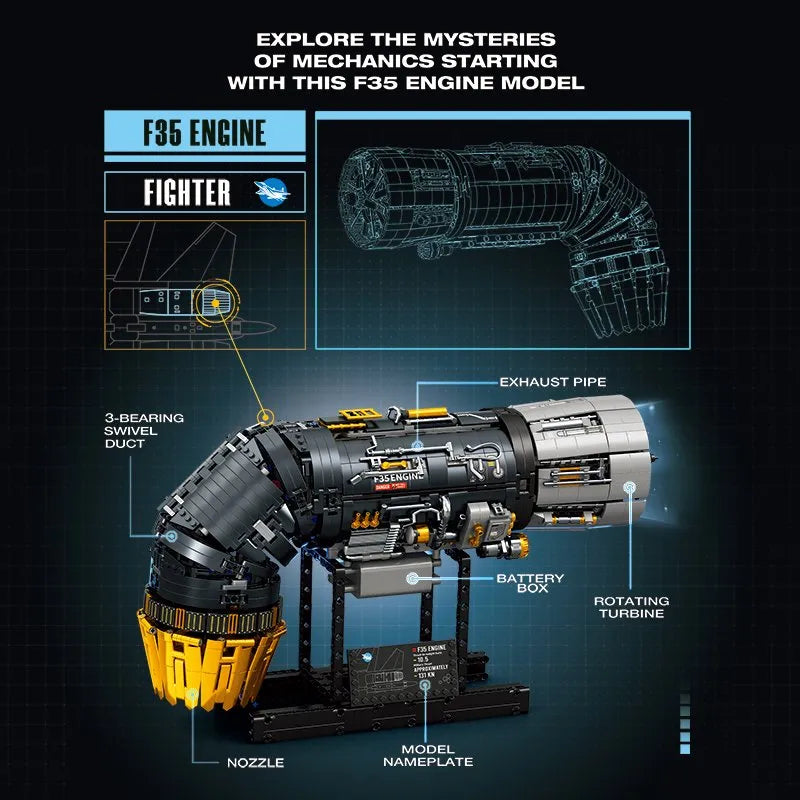 Reobrix 33014 F35B ENGINE With Motor