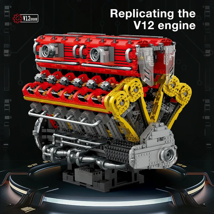 Reobrix ZZ33017 The V12 Engine with Motor building block set – image 2