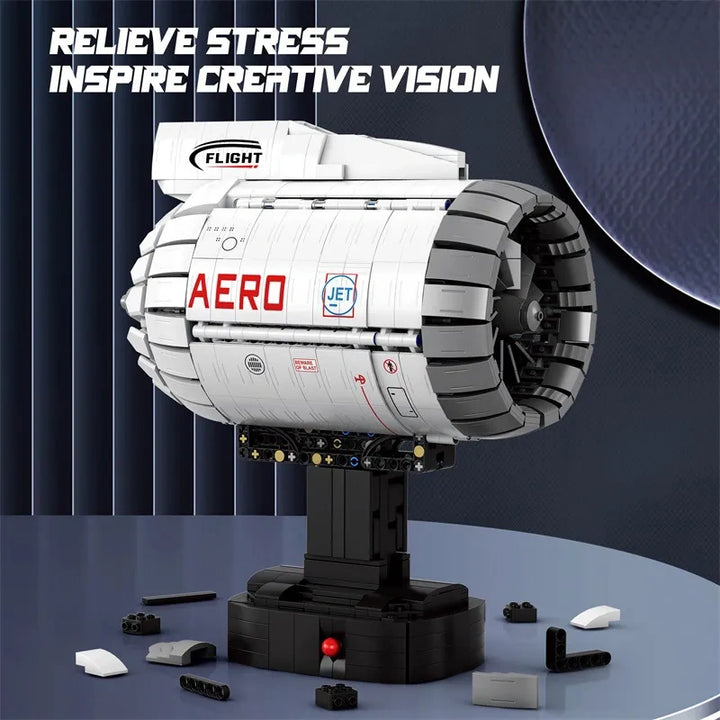 Reobrix ZZ33019 The Aviation Turbofan Engine building block set – image 2