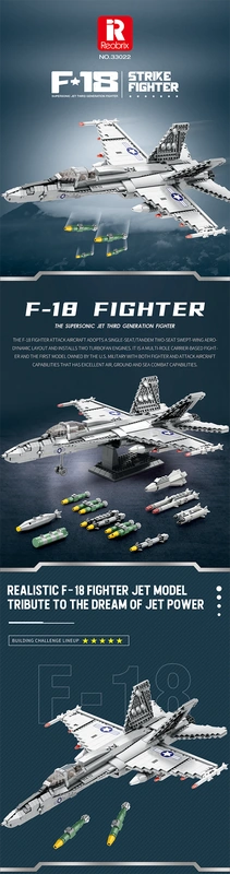 Reobrix ZZ33022 The F-18 Fighter building block set – image 2
