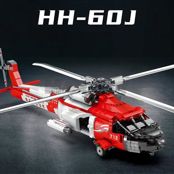 Reobrix ZZ33026 The HH-60J Coast Guard Search-and-Rescue Helicopter building block set – image 2
