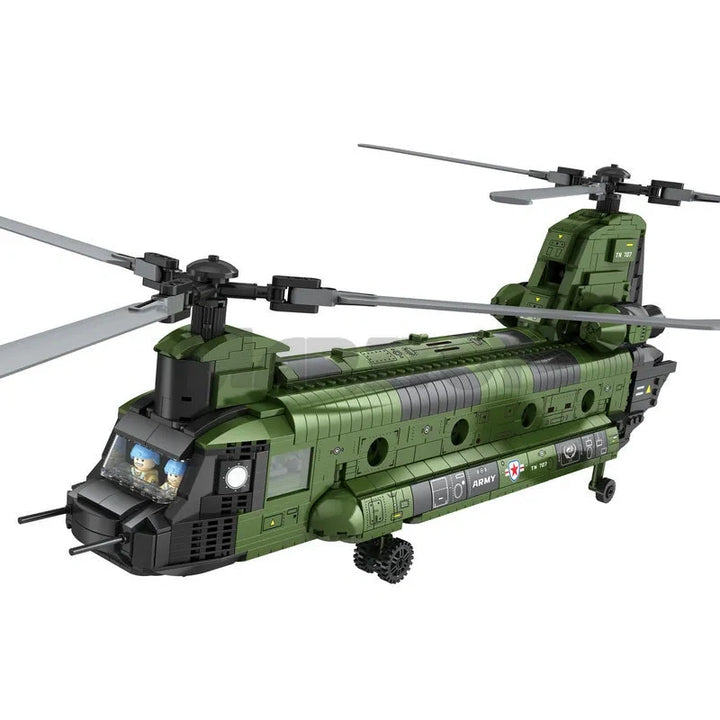 Reobrix ZZ33031 The CH-47 Transport Helicopter Chinook without Minifigures building block set