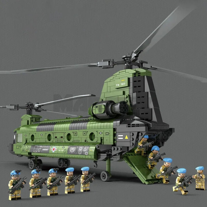 Reobrix ZZ33031 The CH-47 Transport Helicopter Chinook without Minifigures building block set – image 2