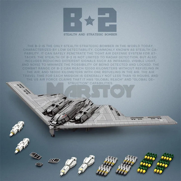 Reobrix ZZ33038 The B-2 Bomber building block set – image 2