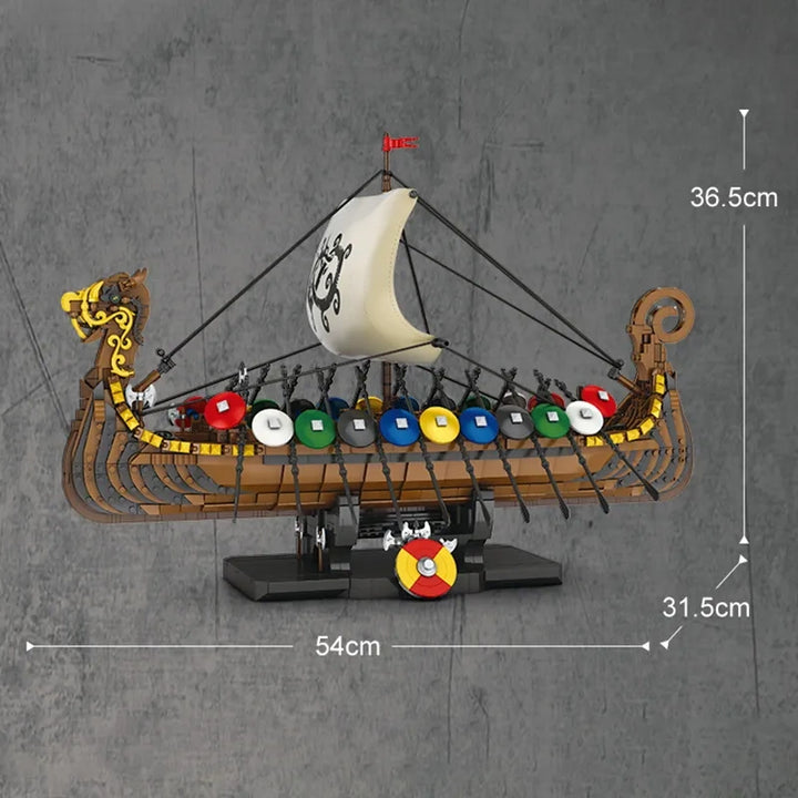Reobrix ZZ66101 The Viking Warship building block set – image 2