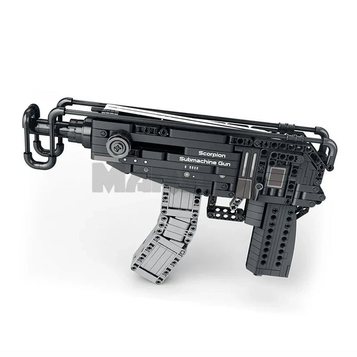 Reobrix ZZ77029 The Scorpion Submachine Gun building block set