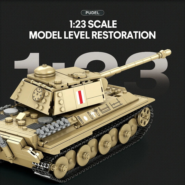 Reobrix ZZ77034 The Pudel Tank building block set – image 2
