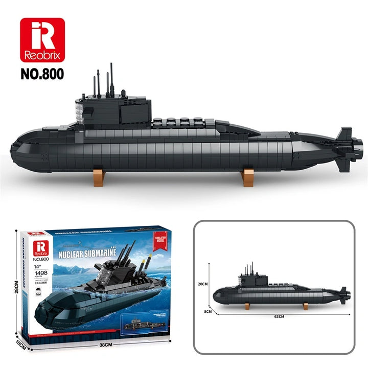 Reobrix ZZ800 The Strategic Nuclear Submarine building block set