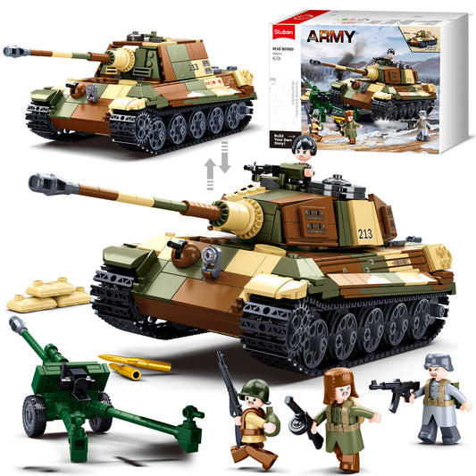 WW2 Tiger II Army Panzer-Bausatz, 930 Teile