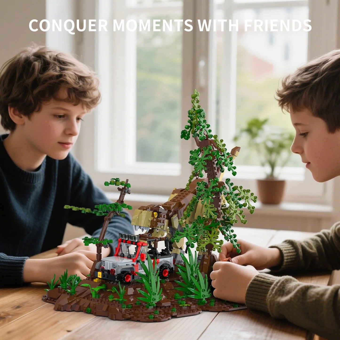 Xbert 66124 T-REX CHASE Monster Dinosaur Building Set