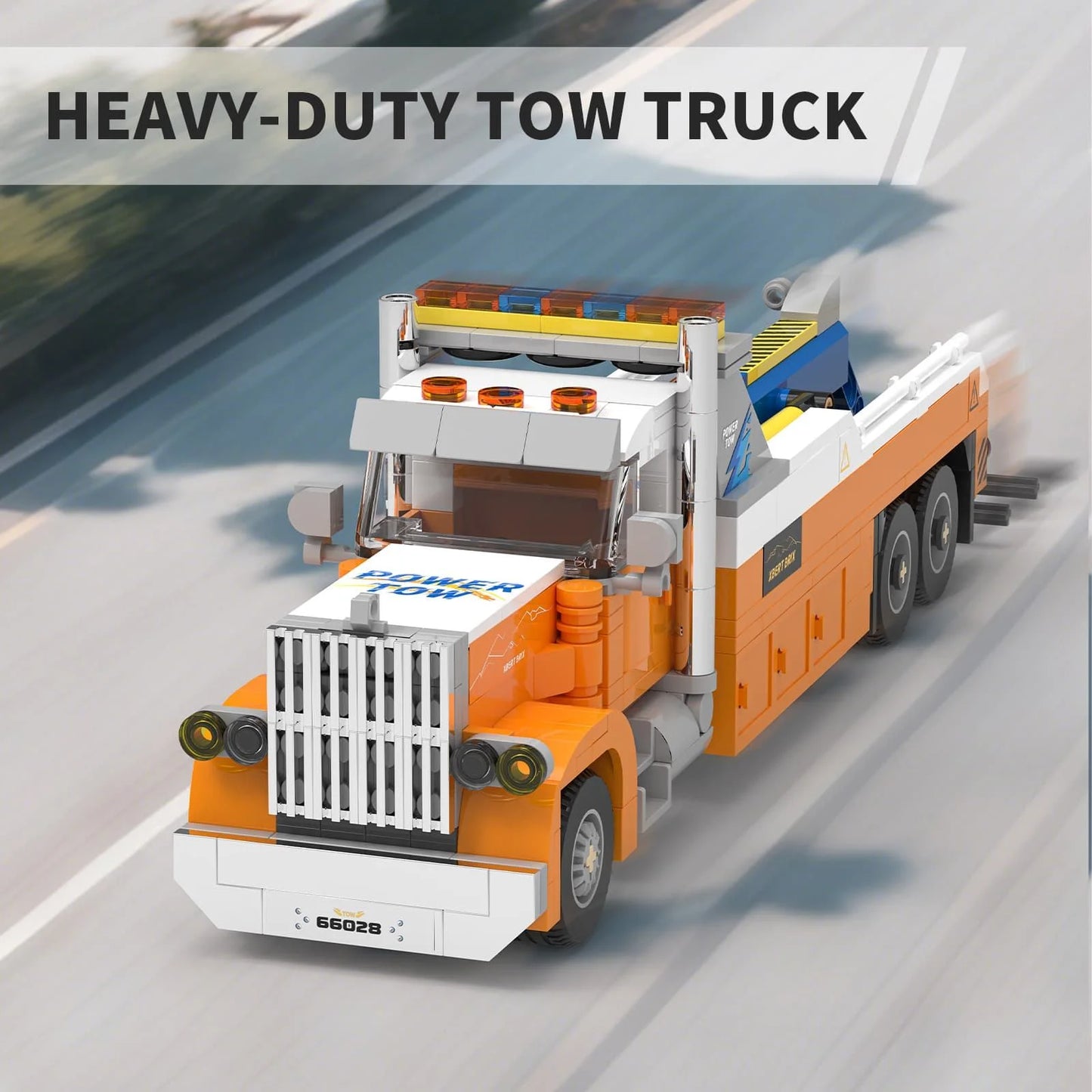 Xbert 66028 Heavy-Duty Tow Truck Building Set